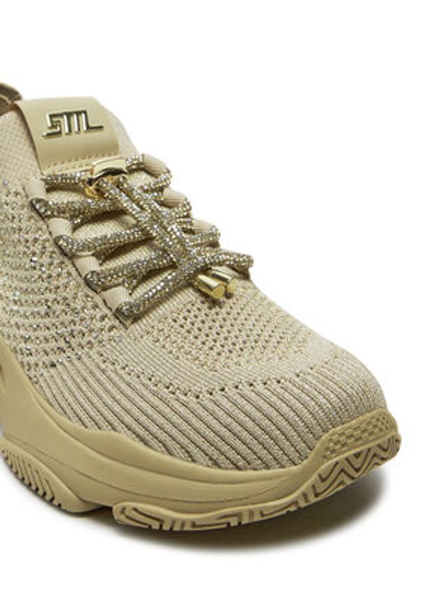 Steve Madden Sneakersy Meter SM19000085 Beżowy. Kolor: beżowy. Materiał: materiał