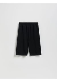 Reserved - Bawełniane szorty - czarny. Kolor: czarny. Materiał: bawełna #1
