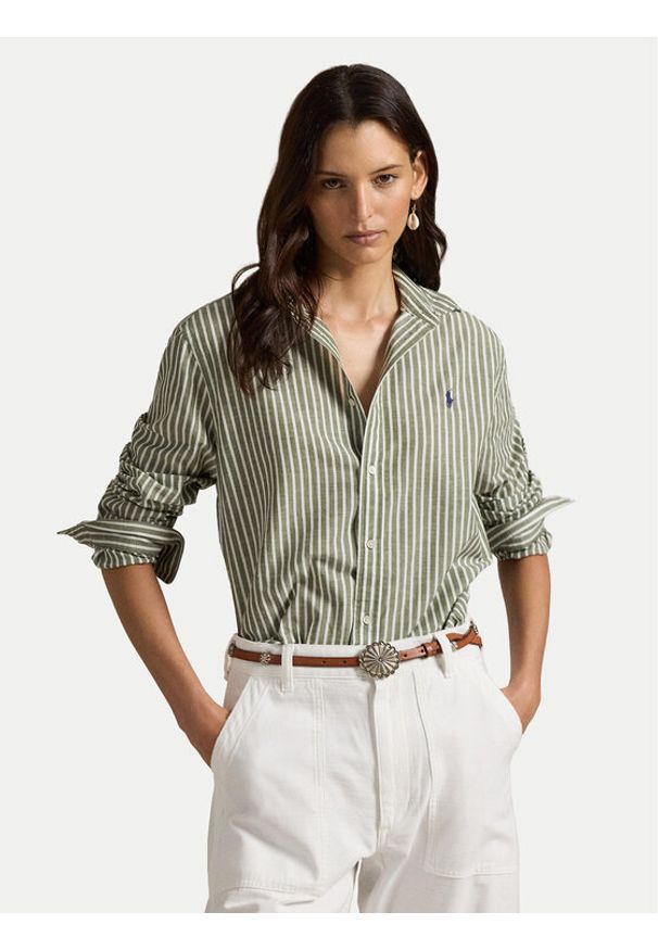 Polo Ralph Lauren Koszula 211971514500 Zielony Classic Fit. Typ kołnierza: polo. Kolor: zielony. Materiał: bawełna