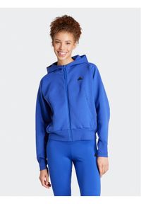 Adidas - adidas Bluza Z.N.E. IS3935 Niebieski Loose Fit. Kolor: niebieski. Materiał: bawełna