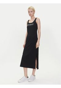 Emporio Armani Underwear Sukienka codzienna EW000494 AF10881 UC001 Czarny Regular Fit. Okazja: na co dzień. Kolor: czarny. Materiał: bawełna. Typ sukienki: proste. Styl: casual
