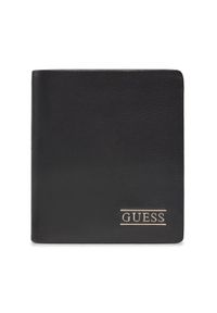 Guess Duży Portfel Męski New Boston R Slg SMNEBR LEA22 Czarny. Kolor: czarny. Materiał: skóra