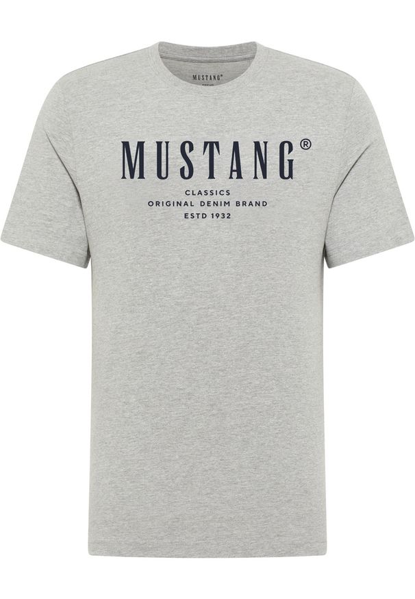 Męski T-Shirt Mustang Style Alex Mid Grey Mélange 1017997 4140