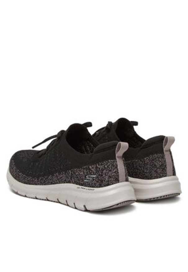 skechers - Skechers Sneakersy Pure Flex-Pulse 104651/BKGY Czarny. Kolor: czarny. Materiał: materiał