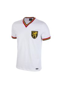 COPA FOOTBALL - Koszulka retro piłkarska dla dorosłych - Belgia Lata 70 Wydanie Gościa - Biała. Kolor: biały. Sezon: lato. Sport: piłka nożna
