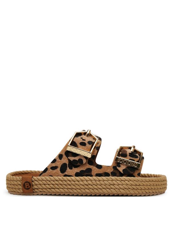 Bohonomad Espadryle Sydney SYD.12-LEO Brązowy. Kolor: brązowy. Materiał: skóra