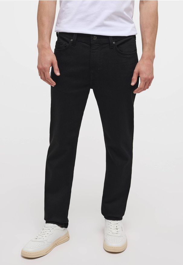 Męskie Spodnie Jeansowe Mustang Style Vegas Slim Denim Black 1014062 4000 906