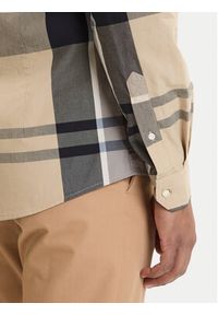 Barbour Koszula Harris MSH5071TN31 Beżowy Tailored Fit. Kolor: beżowy. Materiał: bawełna #4