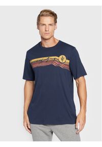 skechers - Skechers T-Shirt Big Adventure MTS334 Granatowy Regular Fit. Kolor: niebieski. Materiał: bawełna #1