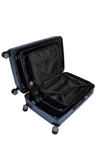 Ochnik - Komplet walizek na kółkach 19'/24'/28'. Kolor: niebieski. Materiał: materiał, poliester, guma #13