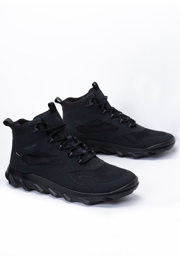 ecco - Buty trekkingowe męskie ECCO MX LOW MID M GORE-TEX (820224-51052). Kolor: czarny. Technologia: Gore-Tex