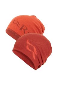 Czapka dzianinowa Rab Wearya Beanie dwustronna. Kolor: czerwony. Materiał: dzianina