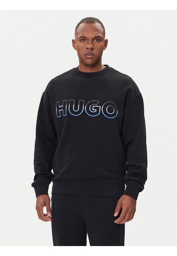 Hugo - HUGO Bluza Nogocrew 50549148 Czarny Regular Fit. Kolor: czarny. Materiał: bawełna