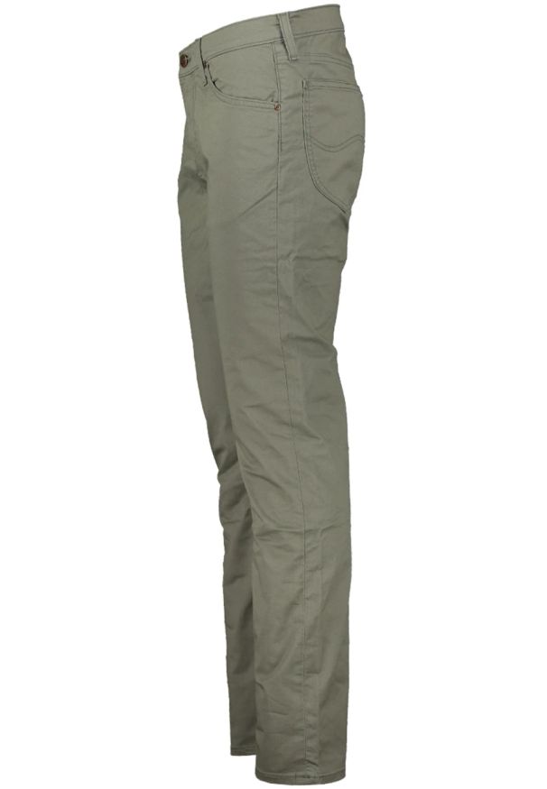 Lee - MESKIE SPODNIE MATERIALOWE LEE DAREN ZIP FLY OLIVE GROVE 112349266