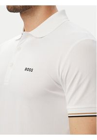 BOSS Polo Game 1 50564785 Biały Slim Fit. Typ kołnierza: polo. Kolor: biały. Materiał: syntetyk #5