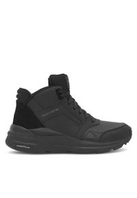 skechers - Skechers Sneakersy 149771 BBK Czarny. Kolor: czarny. Materiał: skóra