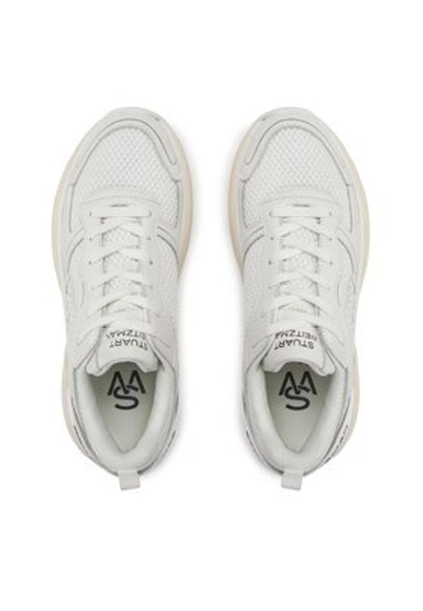 Stuart Weitzman Sneakersy Trainer SH318 Biały. Kolor: biały. Materiał: materiał