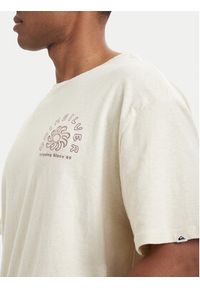 Quiksilver T-Shirt Curve Palm EQYZT08303 Kremowy Regular Fit. Kolor: kremowy. Materiał: bawełna #3