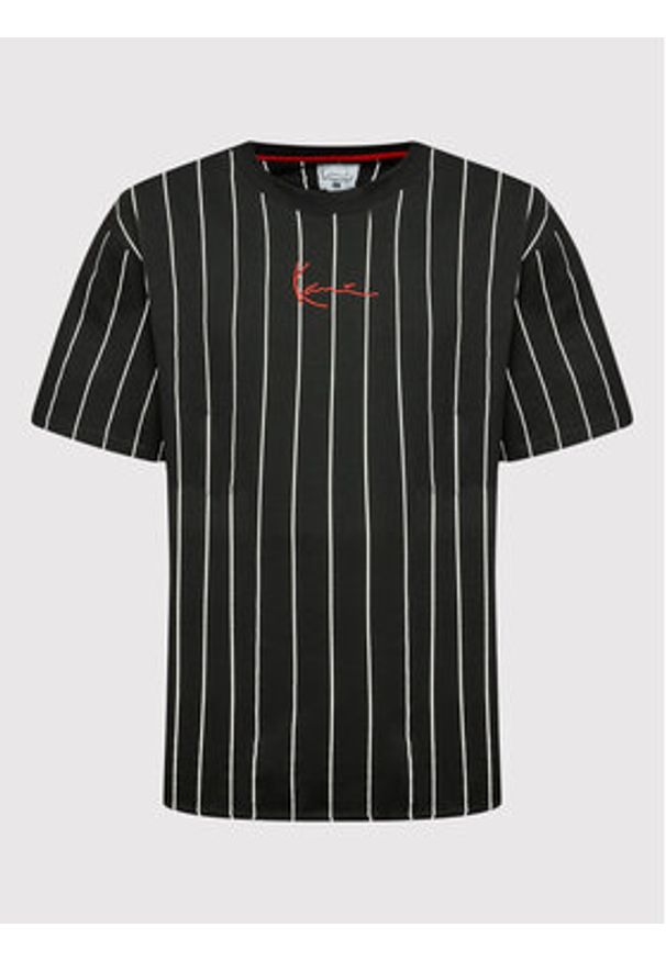 Karl Kani T-Shirt Signature Pinstripe 6030153 Czarny Regular Fit. Kolor: czarny. Materiał: bawełna