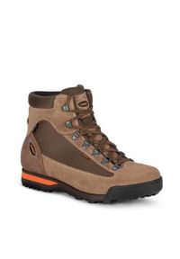 Buty trekkingowe męskie Aku Slope Micro Goretex. Wysokość cholewki: za kostkę. Zapięcie: sznurówki. Kolor: wielokolorowy, brązowy. Materiał: tkanina, gore-tex, zamsz, materiał, syntetyk. Szerokość cholewki: normalna. Technologia: Gore-Tex