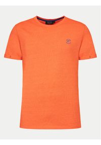 INDICODE T-Shirt Stamatis 41-038 Pomarańczowy Regular Fit. Kolor: pomarańczowy. Materiał: syntetyk
