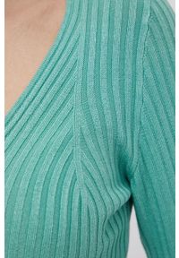 only - Only sweter damski kolor zielony lekki. Kolor: zielony. Materiał: dzianina. Długość rękawa: długi rękaw. Długość: długie #2