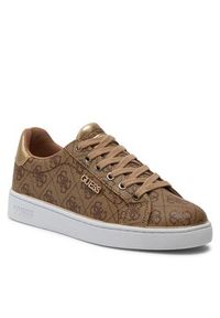 Guess Sneakersy Beckie FL7BKI FAL12 Brązowy. Kolor: brązowy. Materiał: skóra #7
