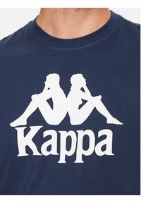 Kappa T-Shirt 303910 Granatowy Regular Fit. Kolor: niebieski. Materiał: bawełna