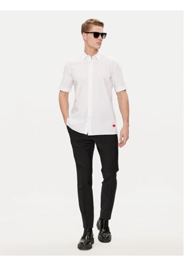Hugo Koszula Ebor 50475668 Biały Relaxed Fit. Kolor: biały. Materiał: bawełna