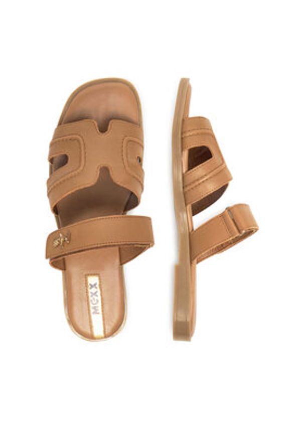 MEXX Klapki MX/012C-EST Brązowy. Kolor: brązowy. Materiał: skóra