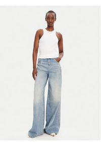 TwinSet - TWINSET Jeansy 251TT2260 Niebieski Wide Leg. Kolor: niebieski