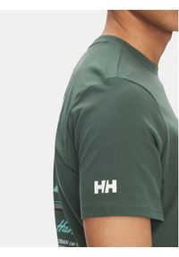 Helly Hansen T-Shirt Shoreline 54601 Zielony Regular Fit. Kolor: zielony. Materiał: bawełna #5