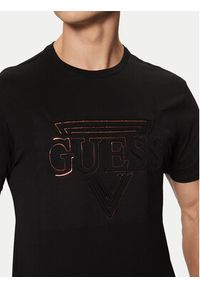 Guess T-Shirt M5RI62 K9RM1 Czarny Regular Fit. Kolor: czarny. Materiał: bawełna