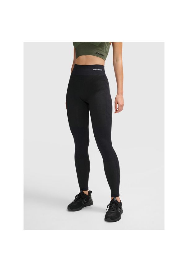 Rajstopy damskie Hummel hmlclea mid waist. Kolor: czarny. Długość: krótkie. Sport: fitness