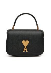 AMI PARIS Torebka ULL007.AL0036 Czarny. Kolor: czarny. Materiał: skórzane. Styl: street