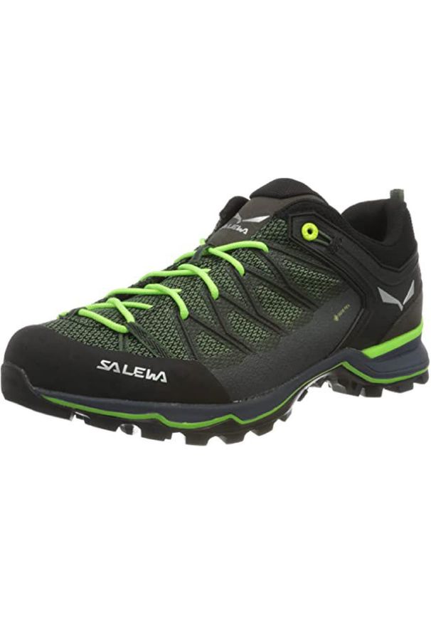 Buty trekkingowe męskie Salewa MS Mtn Trainer Lite Gtx. Zapięcie: sznurówki. Kolor: zielony, wielokolorowy. Materiał: materiał, tkanina, syntetyk. Szerokość cholewki: normalna