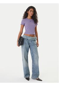 Hugo - HUGO T-Shirt Baby 50510749 Fioletowy Slim Fit. Kolor: fioletowy. Materiał: bawełna #2