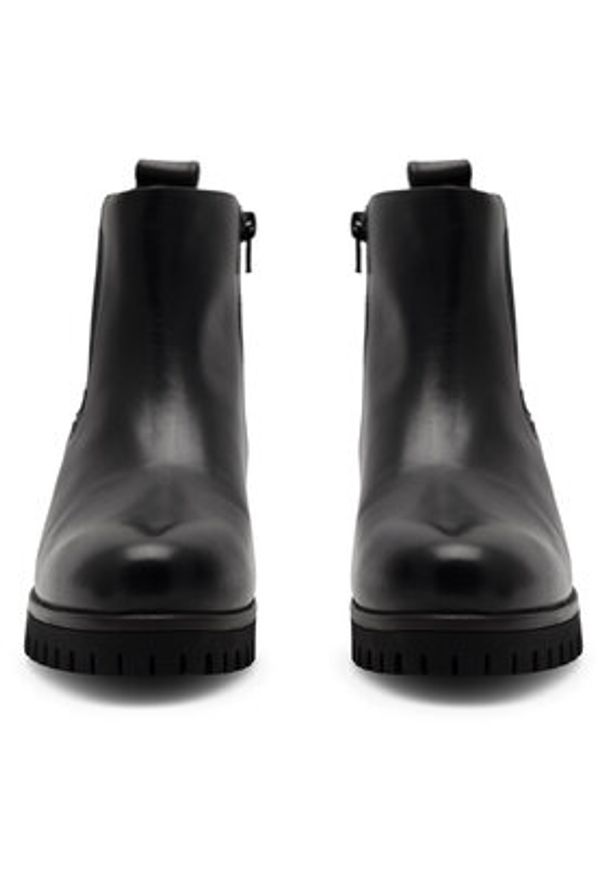 Go Soft Botki WI23-GLAMIS-02 Czarny. Kolor: czarny. Materiał: materiał