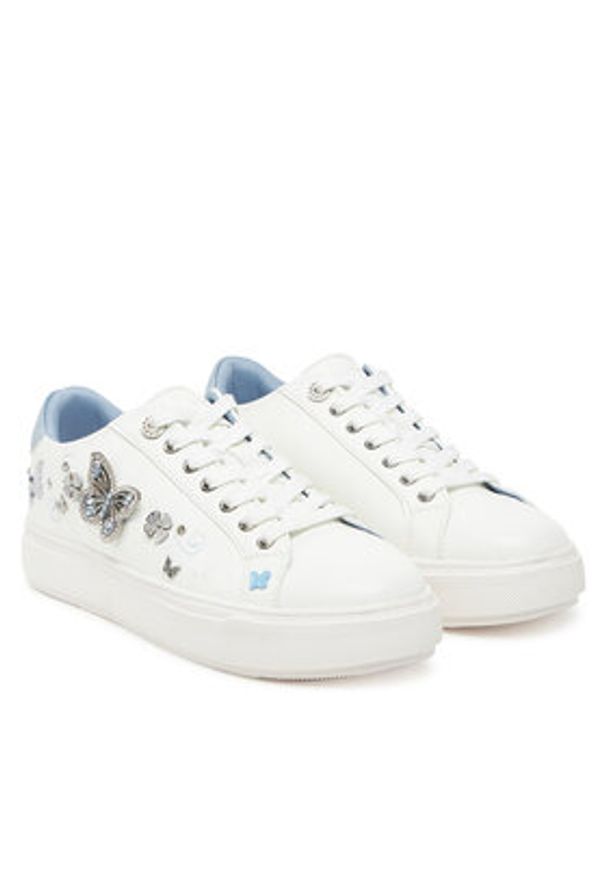 Aldo Sneakersy Saxony 13966825 Biały. Kolor: biały. Materiał: skóra