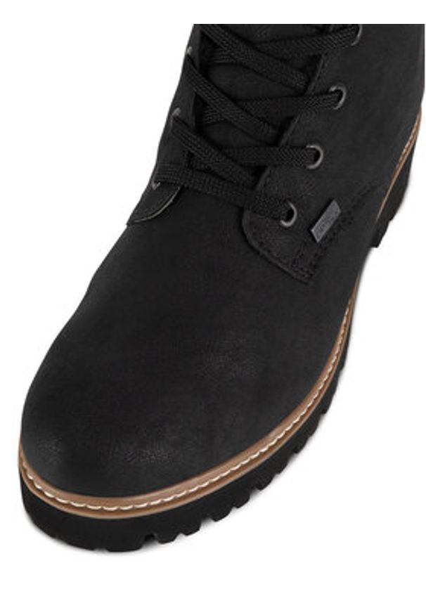 Rieker Botki Z5723-00 Czarny. Kolor: czarny. Materiał: materiał
