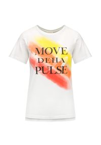 Deha - T-shirt DEHA MOVE. Materiał: dzianina, włókno. Długość: długie. Wzór: nadruk. Styl: klasyczny