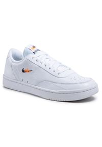 Buty Nike Court Vintage Prem CT1726 100 White/Black/Total Orange. Kolor: biały. Materiał: skóra. Styl: vintage