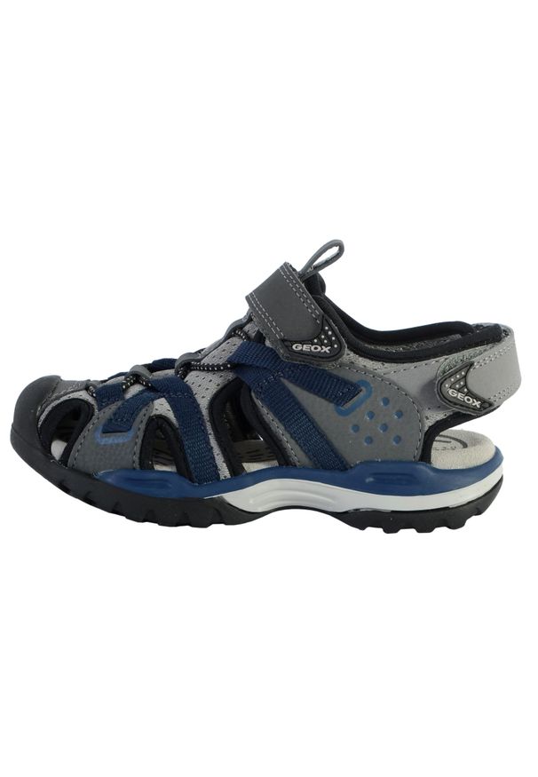 Sandały Geox Model J Borealis Boy. Kolor: szary. Materiał: tkanina, syntetyk. Sport: turystyka piesza