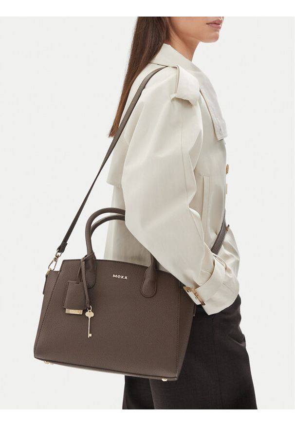 MEXX Torebka CEO-MEXX-S-012-10 Brązowy ciemny. Kolor: brązowy. Materiał: skórzane