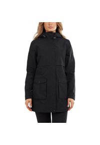 FUNDANGO - Płaszcz przeciwdeszczowy damski Fundango Zhuri Waterproof. Kolor: czarny. Materiał: poliester