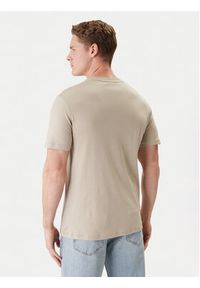 Calvin Klein T-Shirt LV04LB275G Beżowy Regular Fit. Kolor: beżowy. Materiał: bawełna #4