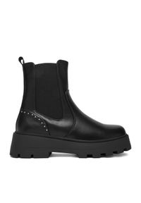 DeeZee Botki HX22086-60 Czarny. Kolor: czarny. Materiał: syntetyk, materiał