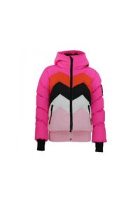 PEAK MOUNTAIN - Damska odpinana kurtka puchowa Peak Mountain. Kolor: różowy. Materiał: puch. Sezon: zima. Sport: narciarstwo #1