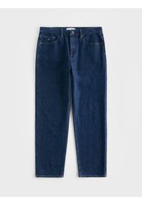 Reserved - Jeansy straight fit - granatowy. Kolor: niebieski #1