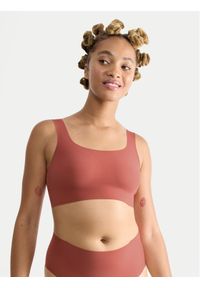 Sloggi Biustonosz top Zero Feel 10217786 Pomarańczowy. Kolor: pomarańczowy. Materiał: syntetyk #1